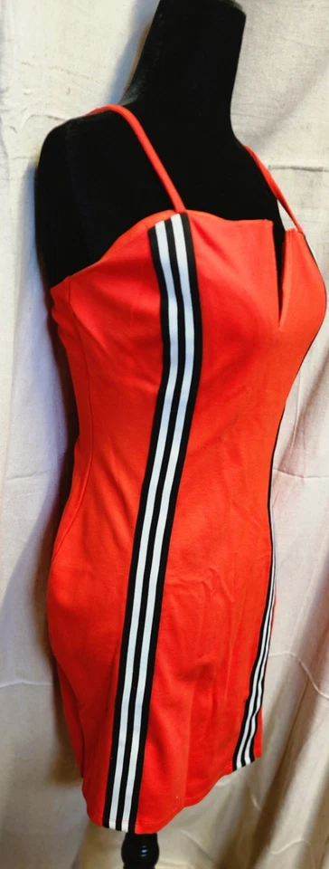 Impresionante Vestido Charlotte Russe Rojo Años 90 Retro Y2K Silueta Foto 3 de 4