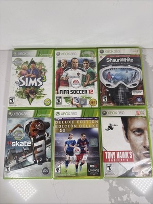 Lot Of 6 Xbox 360 Sport Games In Original Box Read Description*