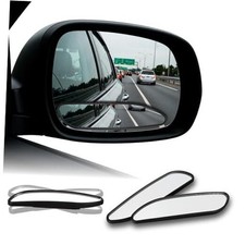 2 Pack Blind Spot Car Mirror, 5.5" Wide Adjustable up/down Tilt Angle Convex
