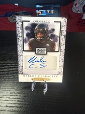 Marlon Character 2021 Sage Premier Draft Black Auto Louisville Cardinals 