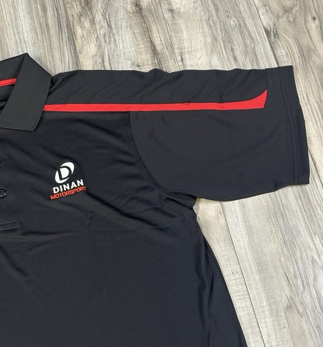 BMW DINAN Motorsports Tri-Mountain Performance Polo Shirt in Black, Men’s Medium - Picture 3 of 6