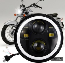 Motorcycle Led Headlight 5.75in Honda Shadow H4 Drl Turn Signal R013