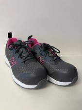 New Balance Women’s Logic Composite Toe Work Shoe Gray & Pink Size 8 EXCELLENT