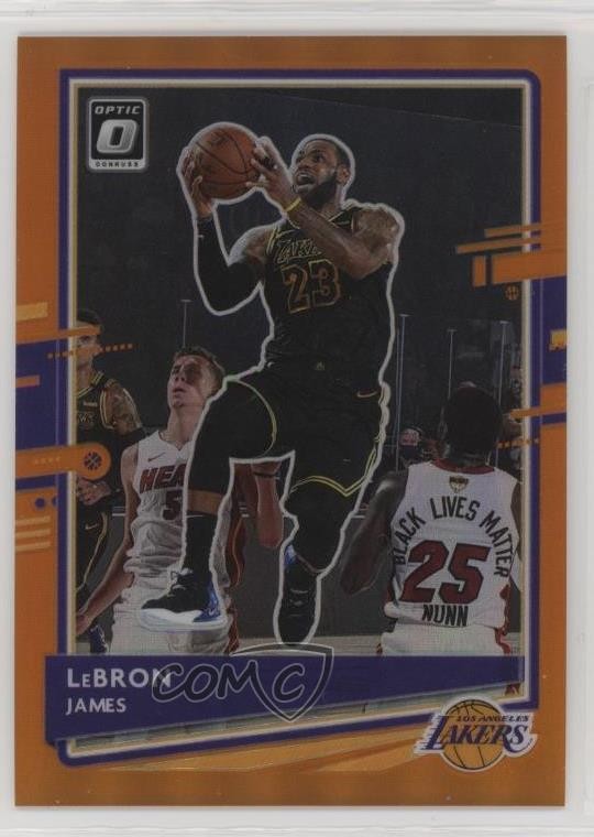 2020-21 Panini Donruss Optic Orange Prizm 96/199 LeBron James #13 m9g