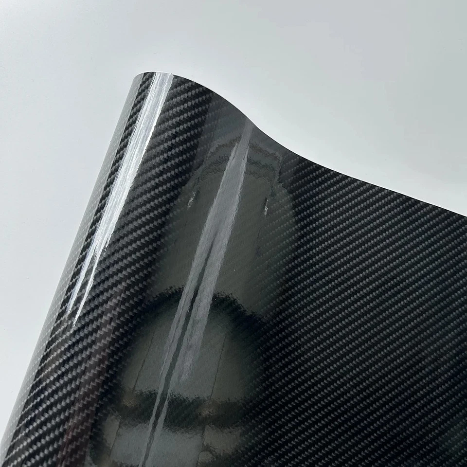 High Gloss 6D Carbon Fiber Vinyl Foil Film Car Stickers Protective Stickers Car - Image 2 of 4