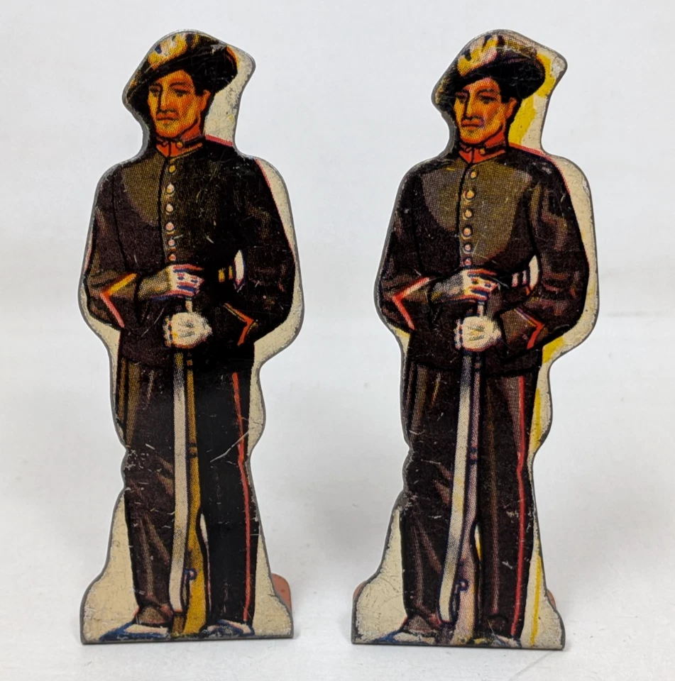 Lote de 33 juguetes vintage de colección Marx Soldiers of Fortune galería de tiro de hojalata Target Standees Foto 4 de 4