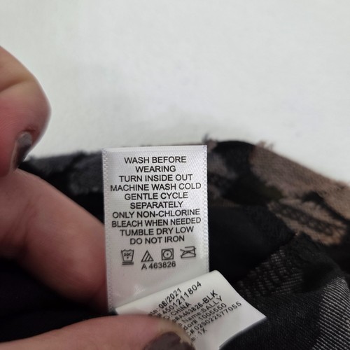 Logo Damen abstrakte Langarm Jacquard Swing Bluse Größe 1X Kunst zu tragen Neu mit Etikett - Bild 7 von 10