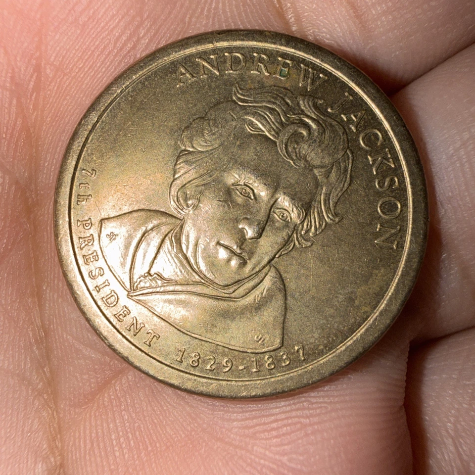 Moeda de dólar em tom de ouro Andrew Jackson 2008-P Estados Unidos - Imagem 2 de 3