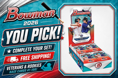 2026 Bowman Baseball   Vets and RC Base #1 100   YOU PICK Complete Set   NM/M