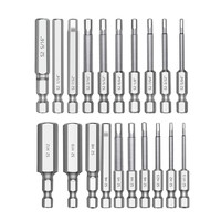 InbusschlüSsel Bit Set 20-Teilig Magnetisch Sechskant 1 4 Zoll Metrisch SAE