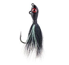 SALE Mustad BEB-1-BK Big Eye Bucktail 1 oz Black (0938)