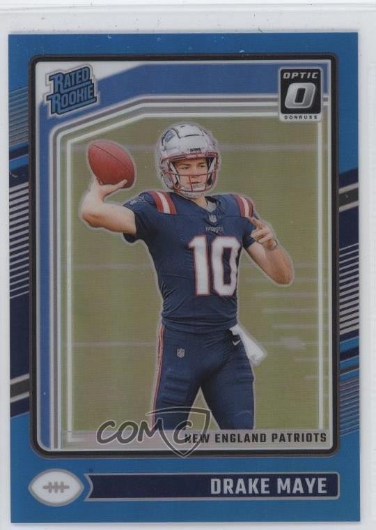 2024 Panini Donruss Optic Rated Rookie Aqua Prizm /299 Drake Maye #229 6m7