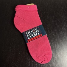 Vintage 90s J.G. HOOK SPORT Womens Size 9-11 Pink Foldover Cotton/Nylon Socks