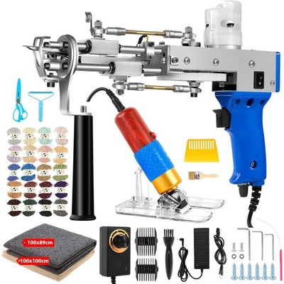 Tufting Gun mit Teppich Trimmer, 2 in 1 Cut Loop Pile Tufting Set mit Schere,...