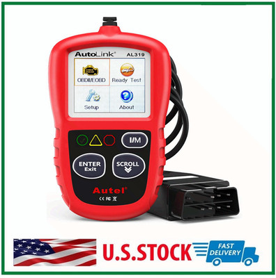 OBD2 Scanner AL319 Code Reader,Enhanced Check Reset Engine Fault Code, Live Data