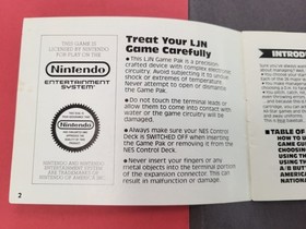 Major League Baseball Nintendo NES Authentic Instruction Manual Booklet Only