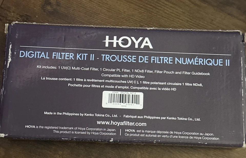 Genuine HOYA Digital Filter Kit II 37mm, UV, ND8, CPL, CIR-PL, polarizer, NEW - Image 3 of 4