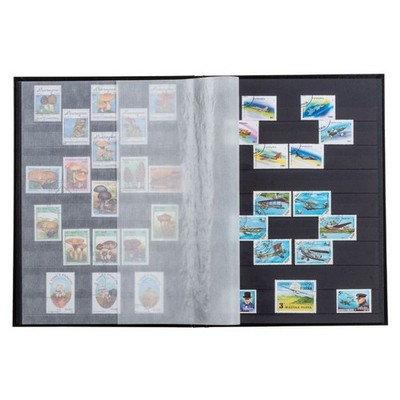 Leuchtturm Einsteckbuch Blau Basic DIN A5, 32 schwarze Seiten 339365 Neu
