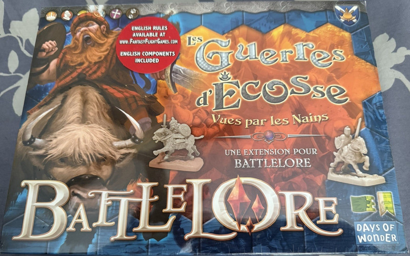 Days of Wonder Battlelore Les Guerres d'Écosse Fantasy Expansion Board Game