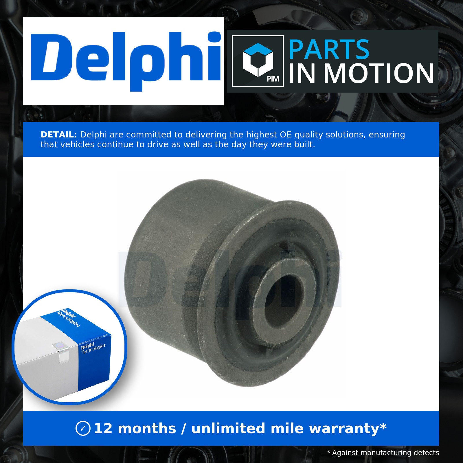 2x ✅Fits DELPHI TD1228W LOWER ARM BUSH CITRO╦N // PEUGEOT ⭐UK Seller⭐ - Image 11