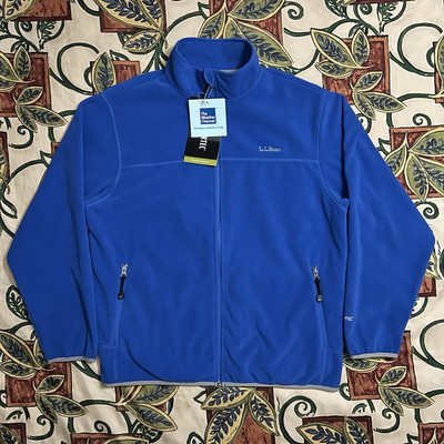 VTG Y2K L.L.Bean x The Weather Channel Fleece Polartec Jacket Men s L Large Blue