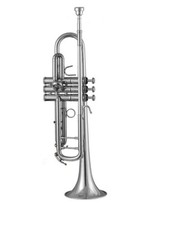 B&S 3143/2S Challenger II Trompete Messing versilbert