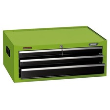 Image of DRAPER Intermediate Tool Chest, 3 Drawer, 26", Green Stock No: 35742