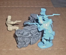 1/32  Paragon  Custom Alamo Defender Wall & Mexican Soldatos In Combat #4194
