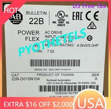 ALLEN BRADLEY 22B-D010N104 POWER FLEX 40 SER A AC DRIVE FRN 7.02 OUTPUT 10.5A