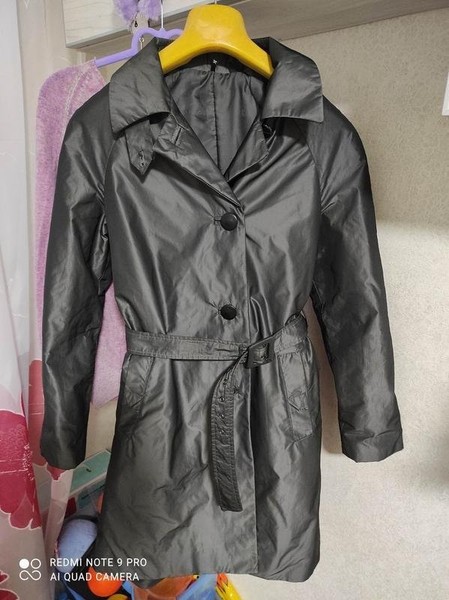 Women Karl Lagerfeld Trench Coat Black 38 / M / 46