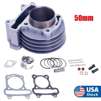High Performance Upgrade 50mm Cylinder Rebuild Kit for GY6 139QMB 100cc Engine