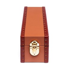 Rapport London Kensington Leather Two-Watch Box (Tan) L325
