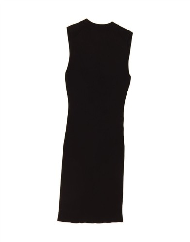MICHAEL KORS Womens Knit Sleeveless Bodycon Dress UK 10 Small Black AB14 - Picture 2 of 3