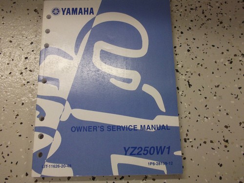2006 2007 Yamaha YZ250W1 Dueños De Servicio Tienda Reparación Manual OEM Fábrica