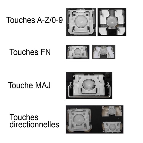 Touche De Clavier Français AZERTY Pour HP Pavilion, Compaq - Remplacement