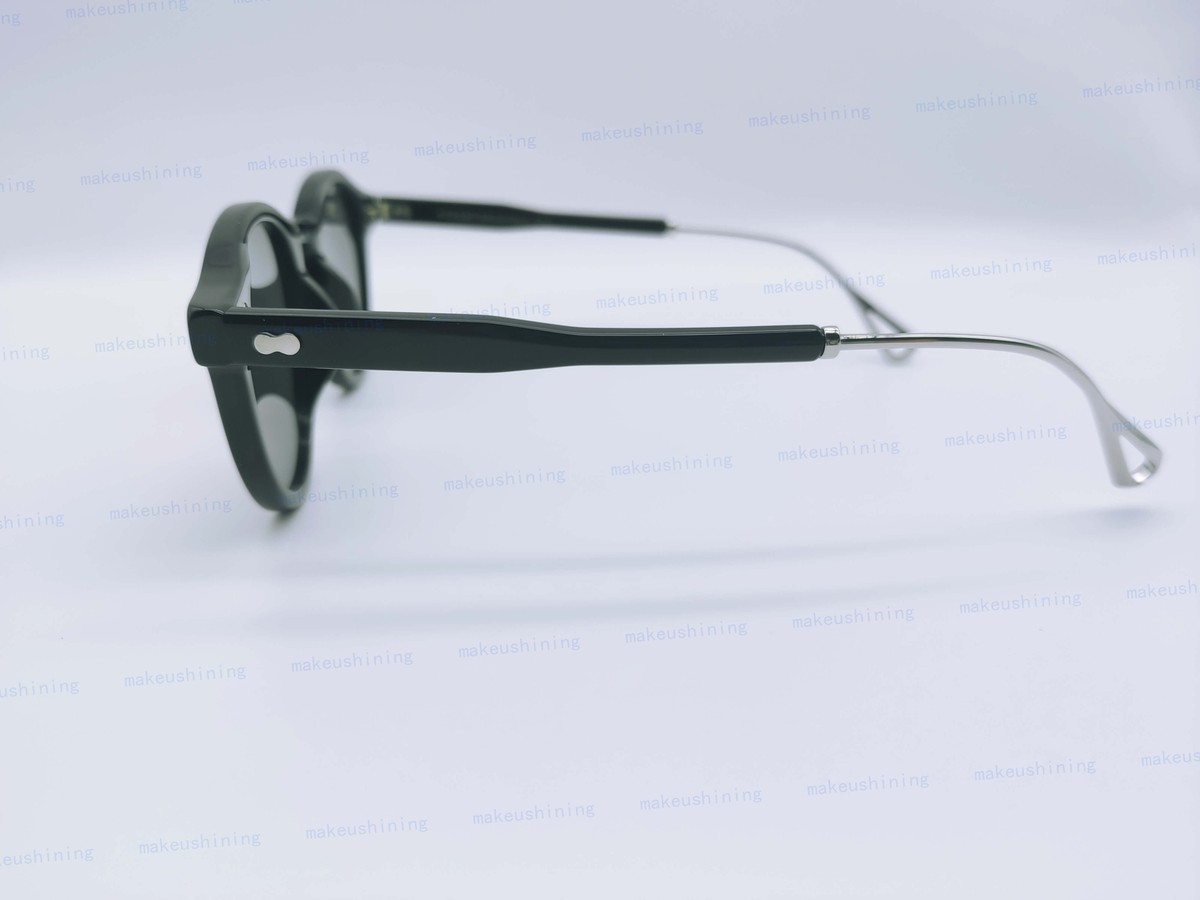 MOSCOT MILTZEN-TT Black Silver Frame Black Lenses Sun Glasses 46