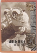 1999 UPPER DECK CENTURY LEGENDS FOOTBALL MERLIN OLSEN #25 RAMS NMMT *A2158