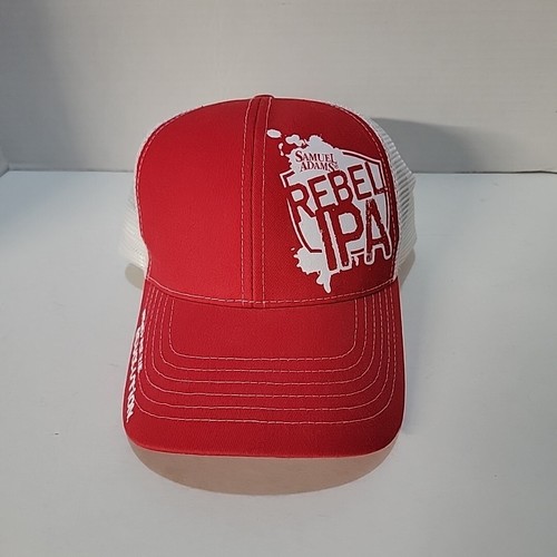 Samuel Adams Rebel IPA Beer Cap rot weiß Snapback Mesh Truckermütze - Bild 1 von 6