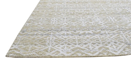 6X8 Rug Wool Silk Green Modern Hand Knotted Scandinavian Floral Room Size - Picture 2 of 9
