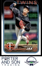 Griffin Jax 2024 Topps Update #US43 Minnesota Twins