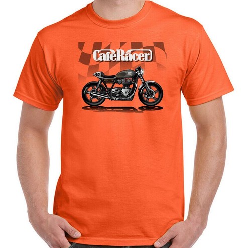 Cafe Racer T-Shirt Herren Biker Motorrad Motorradfahrer Indianer Enthusiast Top - Bild 25 von 25