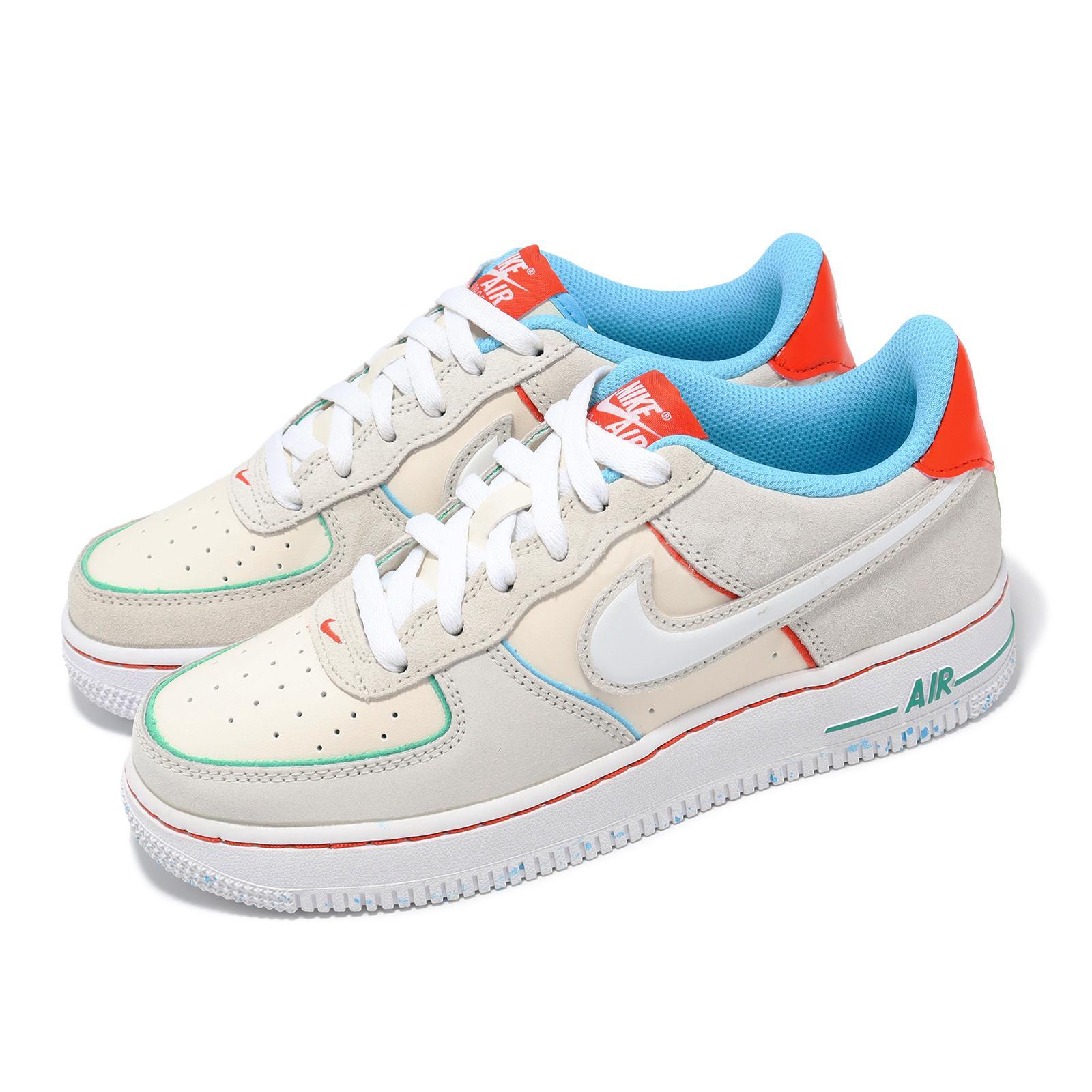 Nike Air Force 1 LV8 2 BG AF1 Праздничное печенье Детская молодежная повседневная обувь FQ8350-110