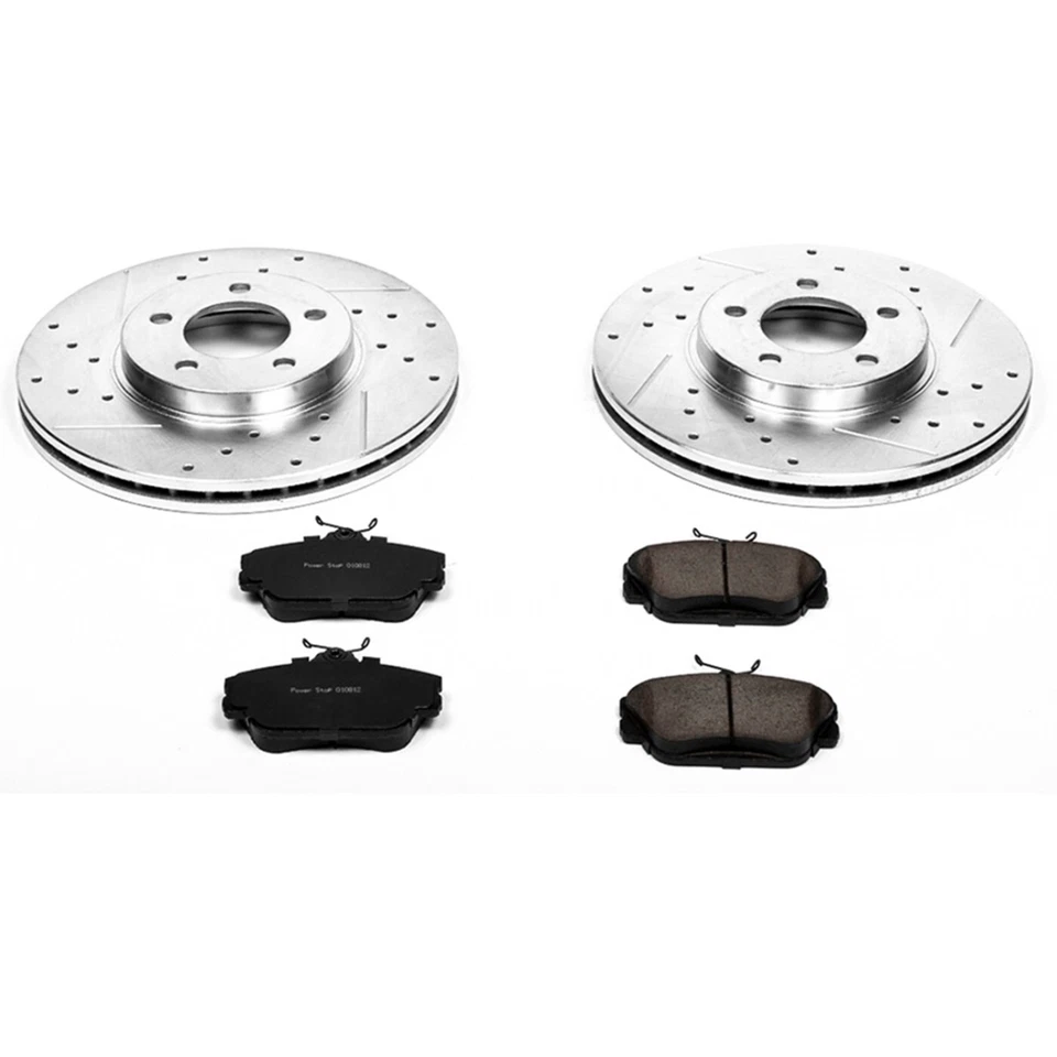 Powerstop K1318 Brake Disc and Pad Kit 2-wheel set front for 01-07 Ford Taurus - Image 3 of 3