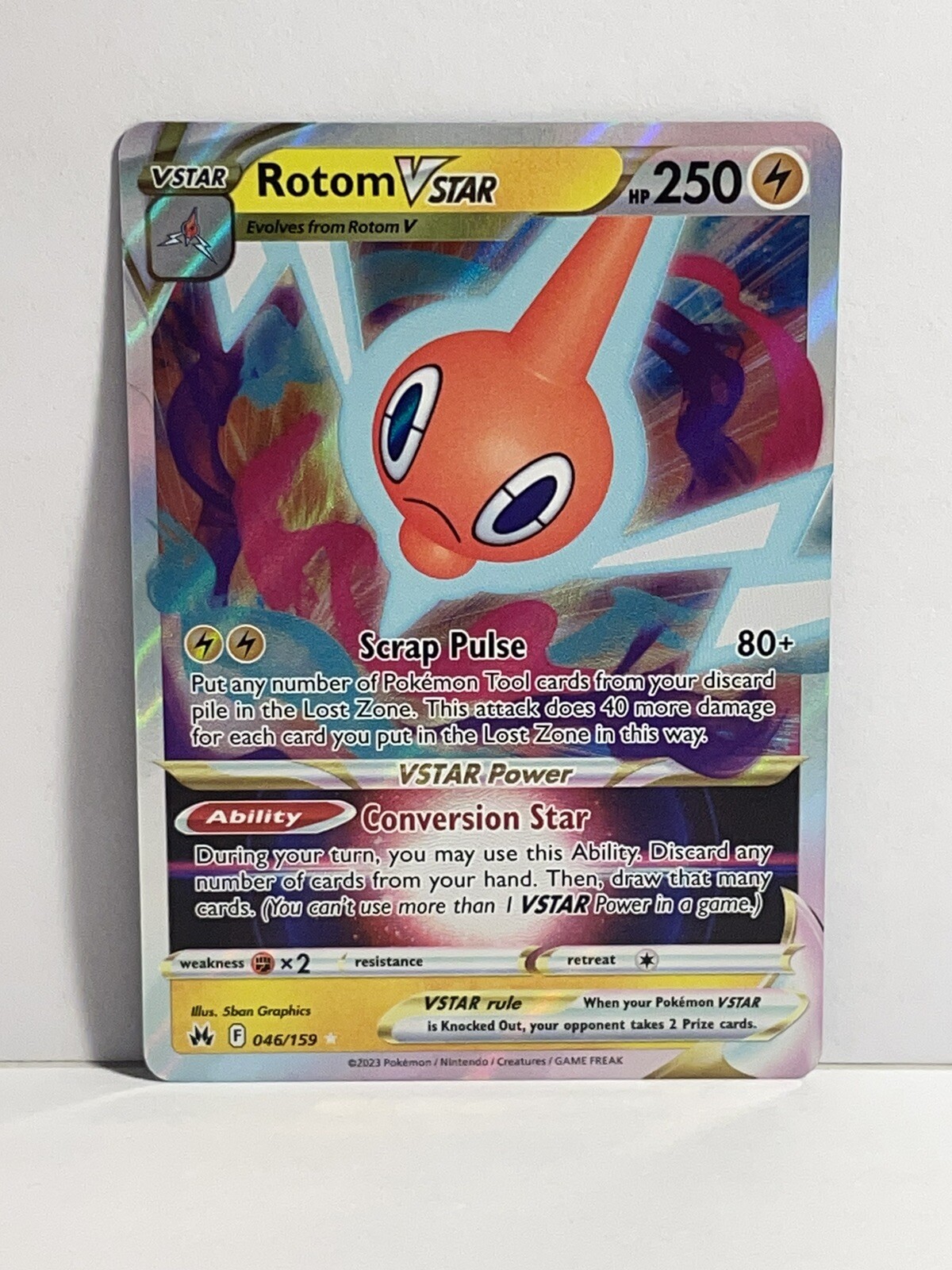 The Rarest Rotom Card Rotom VSTAR - 046/159 - Crown Zenith - Pokémon TCG - Ultra Rare - Mint ...