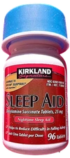 Kirkland Sleep Aid Doxylamine Succinate 25 Mg 96 tablets EXP 01/2028