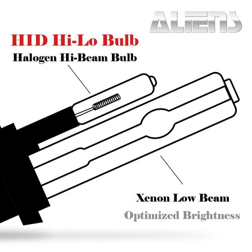 ALIENS 35W HID Xenon Headlight Conversion Kit 880 5000K/OEM White Bulbs - Picture 4 of 8
