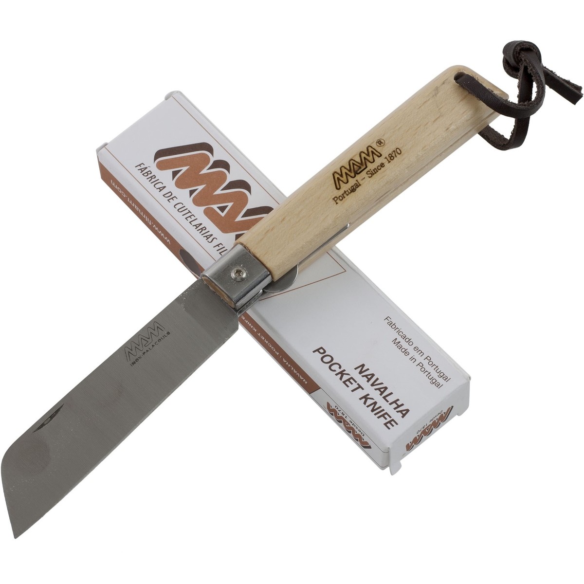 Mam Operario Sheepsfoot Blade Linerlock Pocket Knife Brown