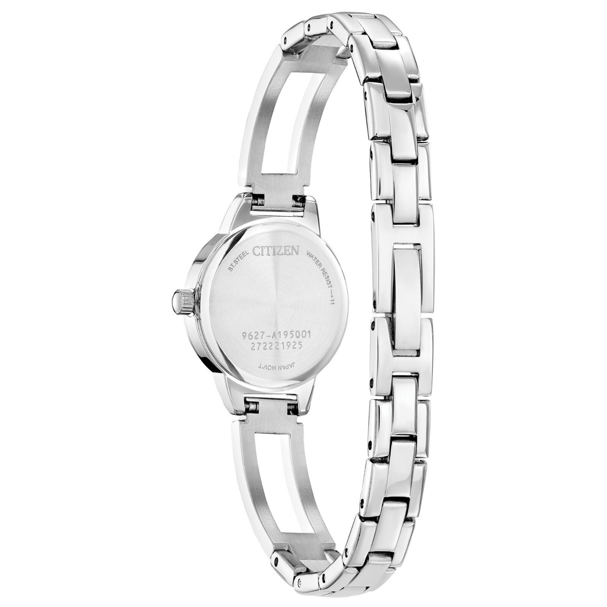Citizen Womens Quartz Classic Gemmed Silver StainlessSteel Watch