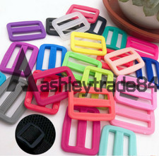 1pcs 25mm Plastic Strap Tri-glide Buckle Clip Webbing Bag Belt Cord Slider