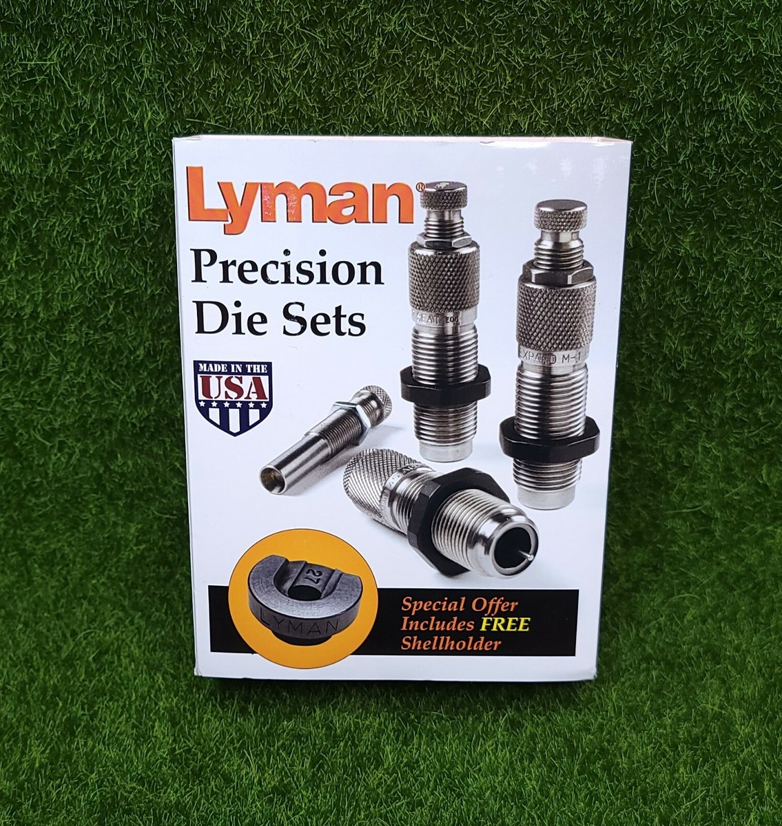 Lyman Premium Carbide 3 Die Set 9mm Luger, Shell HLD X-12